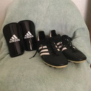 Adidas Copa Mundial cleats and Adidas shin guards. Men’s size 12